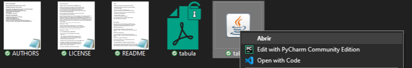 Figura 5. Inicialização do Tabula no Windows 10.